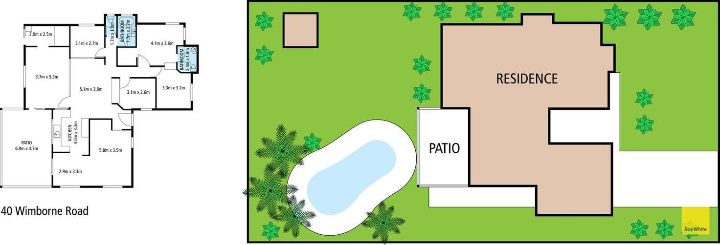 Floorplan of Homely house listing, 40 Wimborne Road, Alexandra Hills QLD 4161