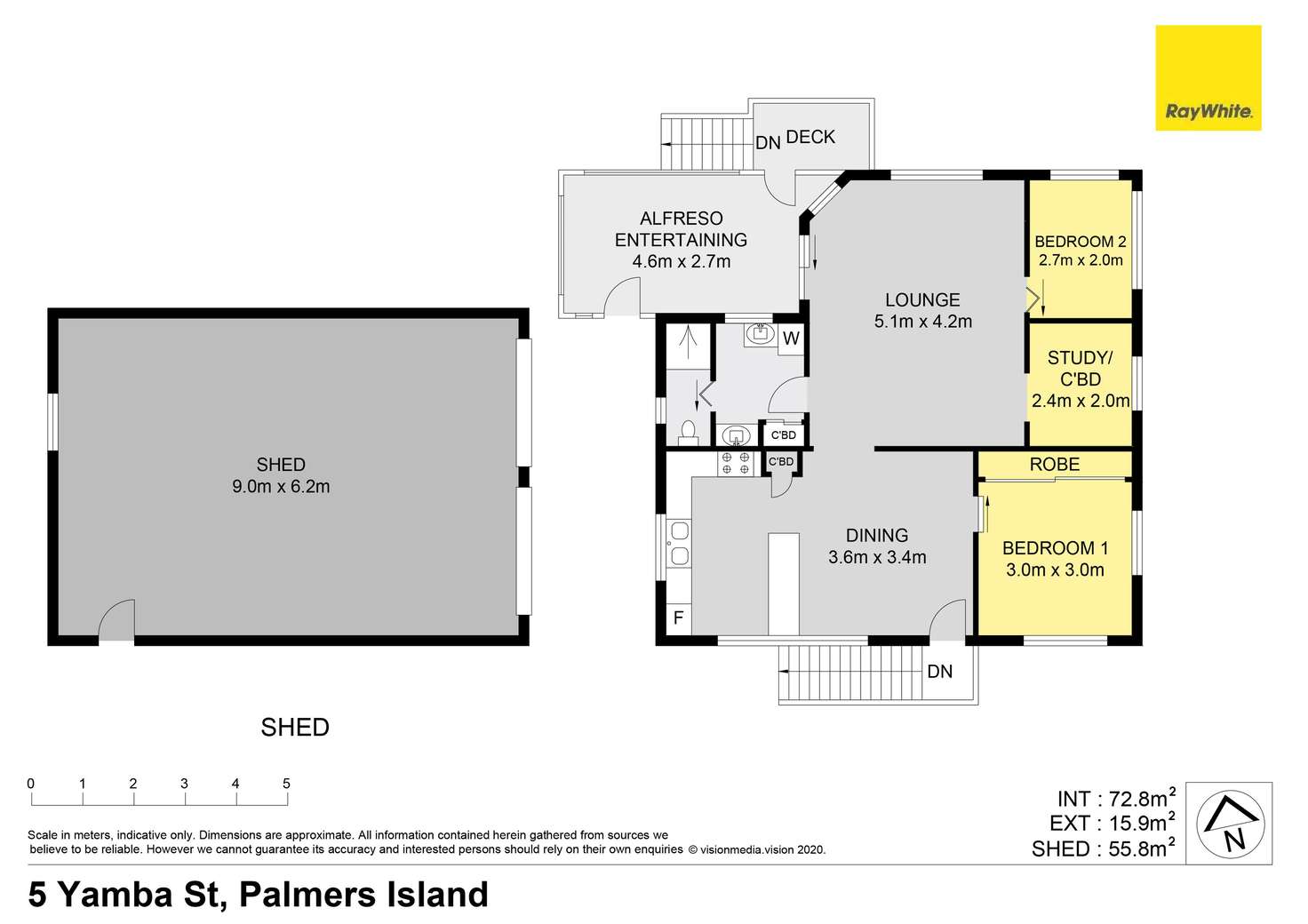 Floorplan of Homely house listing, 5 Yamba Street, Palmers Island NSW 2463