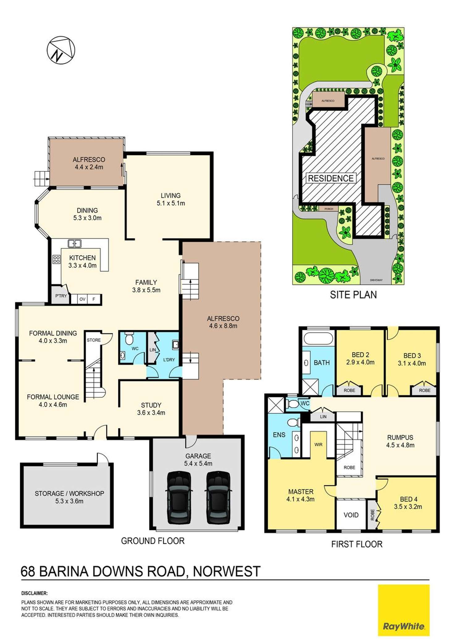 Floorplan of Homely house listing, 68 Barina Downs Road, Norwest NSW 2153