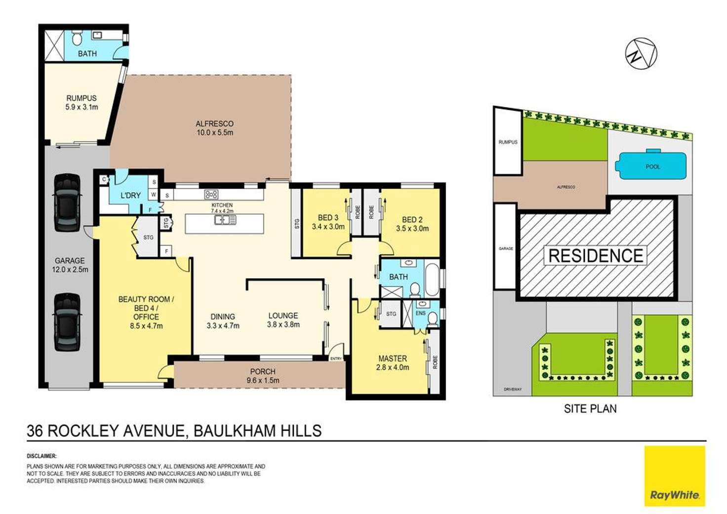 Floorplan of Homely house listing, 36 Rockley Avenue, Baulkham Hills NSW 2153