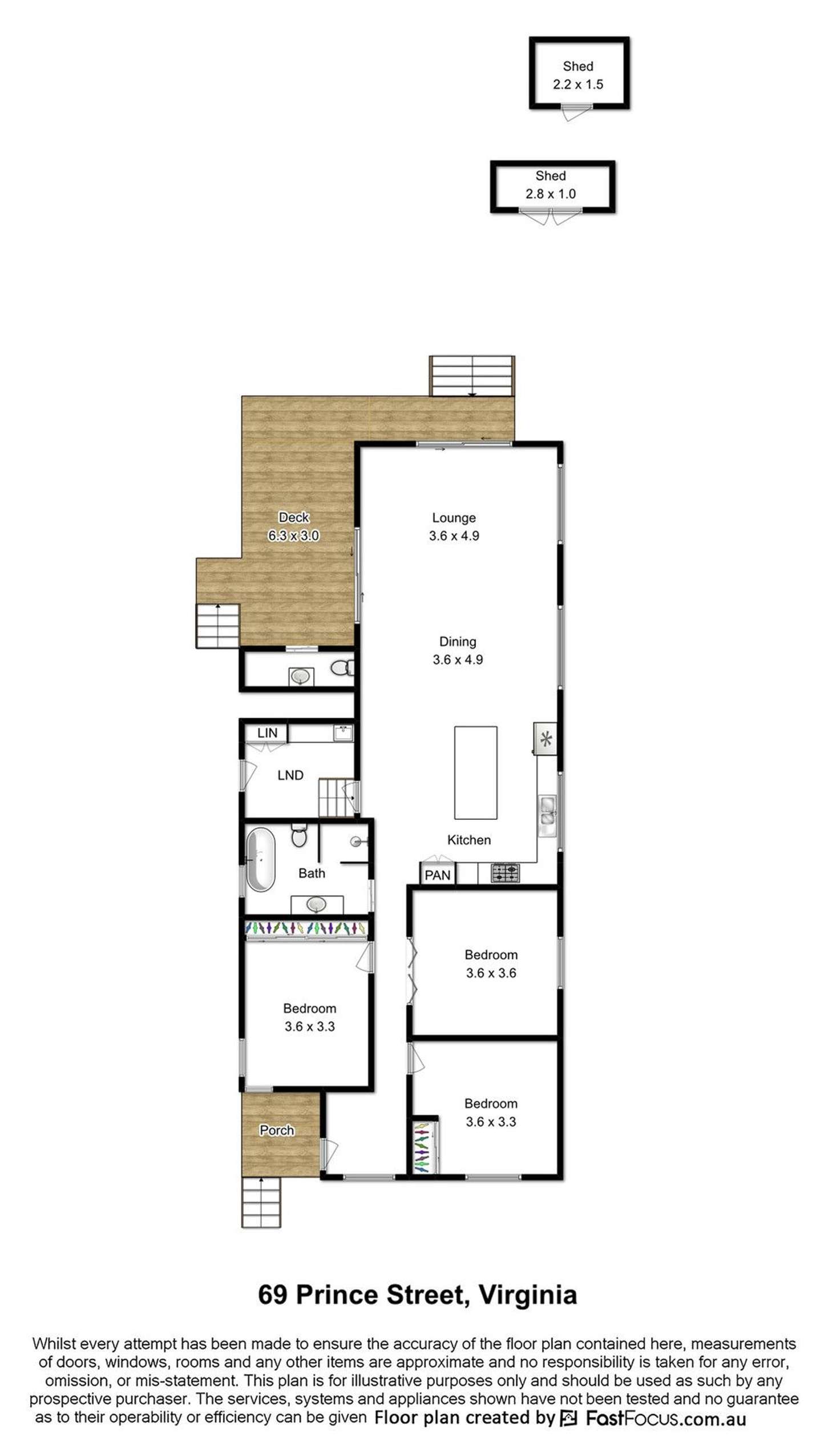 Floorplan of Homely house listing, 69 Prince Street, Virginia QLD 4014