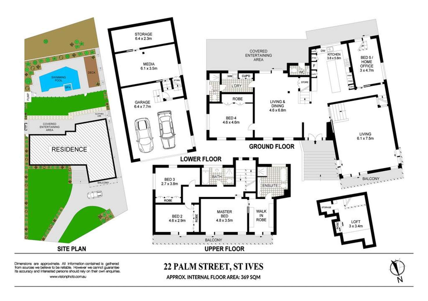 Floorplan of Homely house listing, 22 Palm Street, St Ives NSW 2075