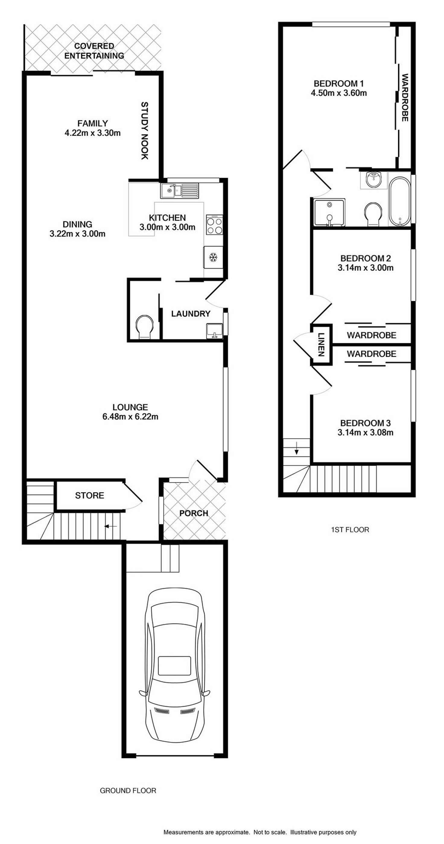 Floorplan of Homely semiDetached listing, 2/69 Glebe Place, Penrith NSW 2750