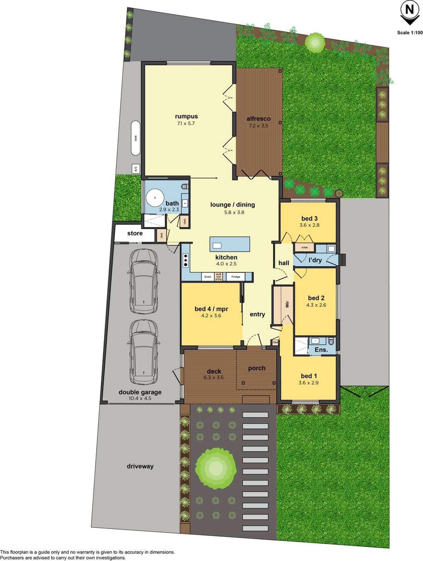 Floorplan of Homely house listing, 4 Stradbroke Crescent, Mulgrave VIC 3170