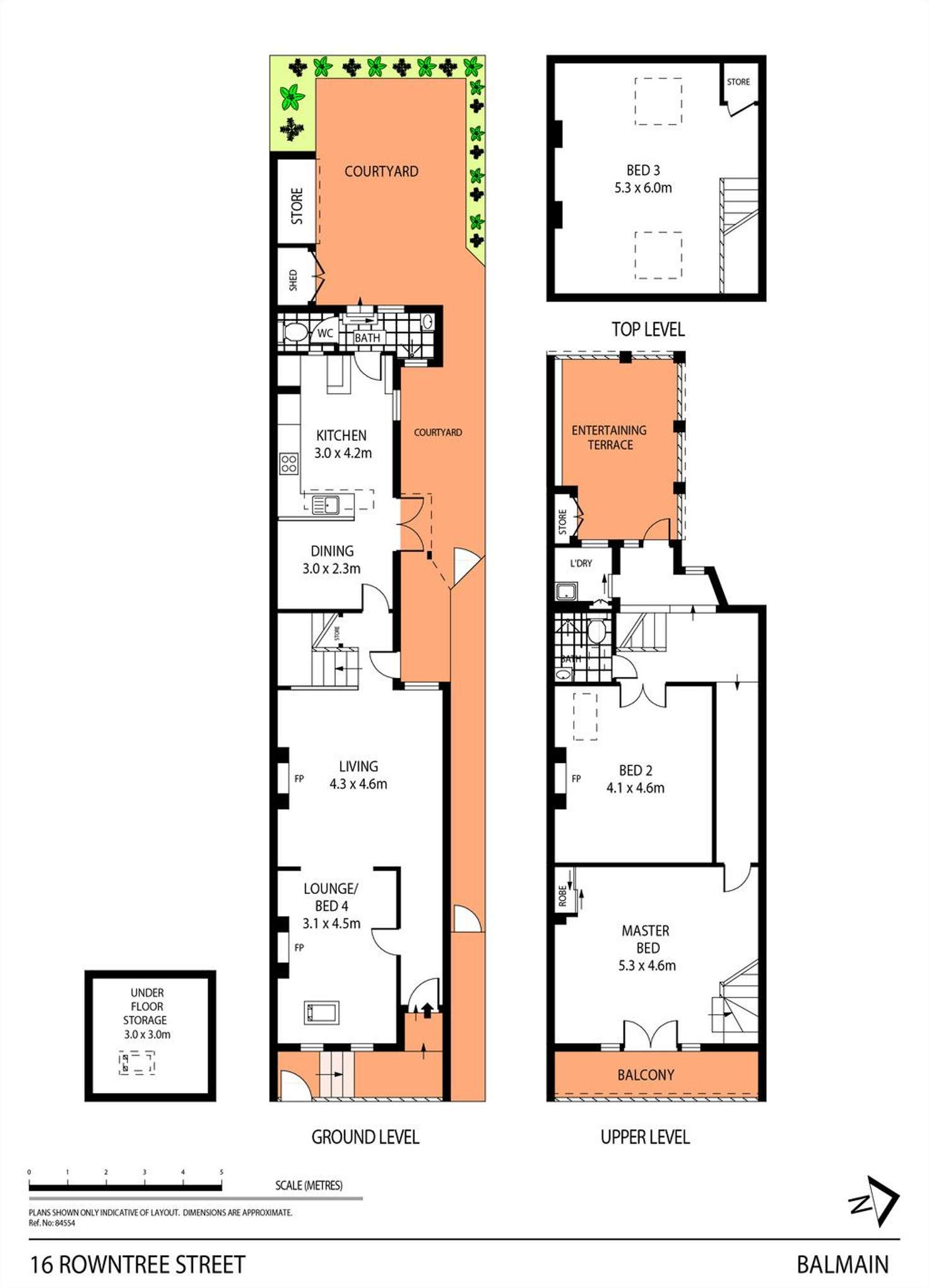 Floorplan of Homely house listing, 16 Rowntree Street, Balmain NSW 2041