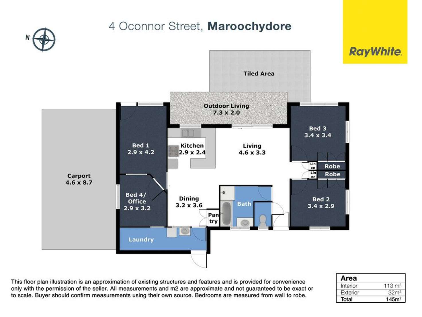 Floorplan of Homely house listing, 4 O'Connor Street, Maroochydore QLD 4558