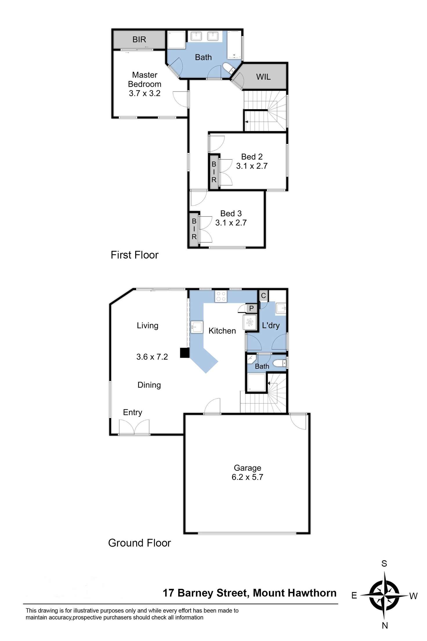 Floorplan of Homely house listing, 17 Barney Street, Mount Hawthorn WA 6016