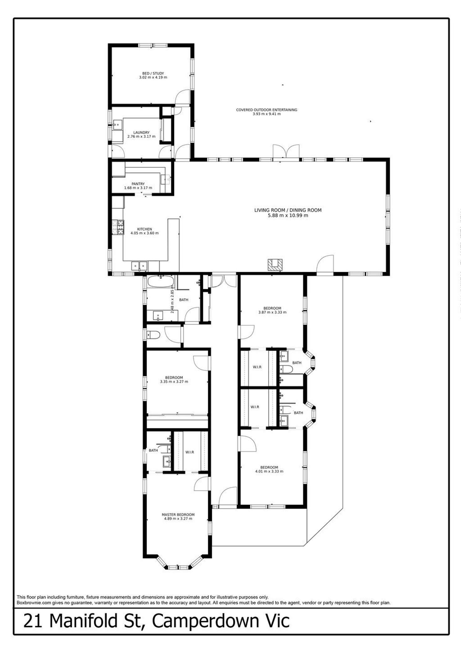 Floorplan of Homely house listing, 21 Manifold Street, Camperdown VIC 3260