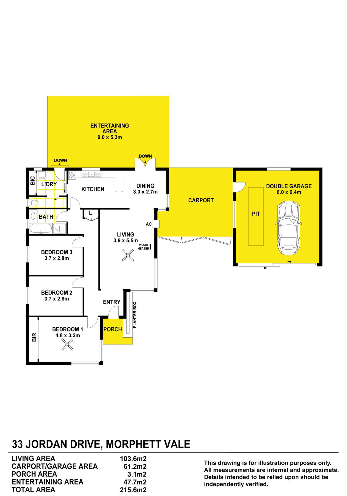 Floorplan of Homely house listing, 33 Jordan Drive, Morphett Vale SA 5162