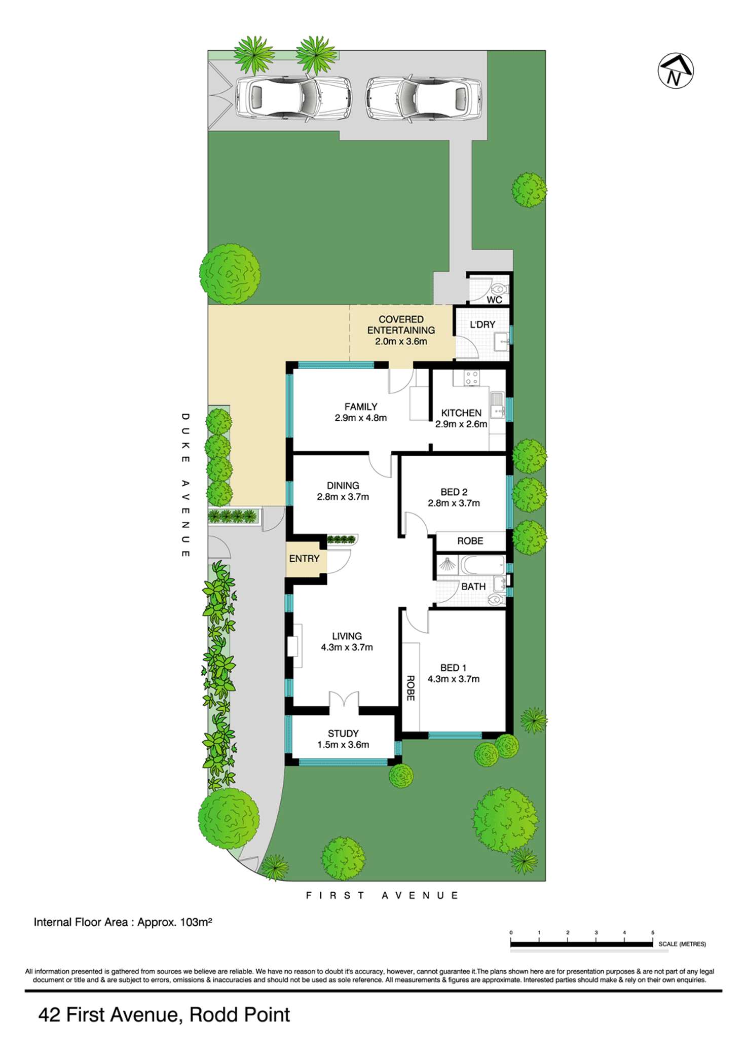 Floorplan of Homely house listing, 42 First Avenue, Rodd Point NSW 2046