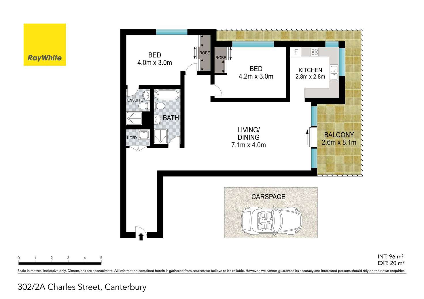 Floorplan of Homely apartment listing, 302/2A Charles Street, Canterbury NSW 2193