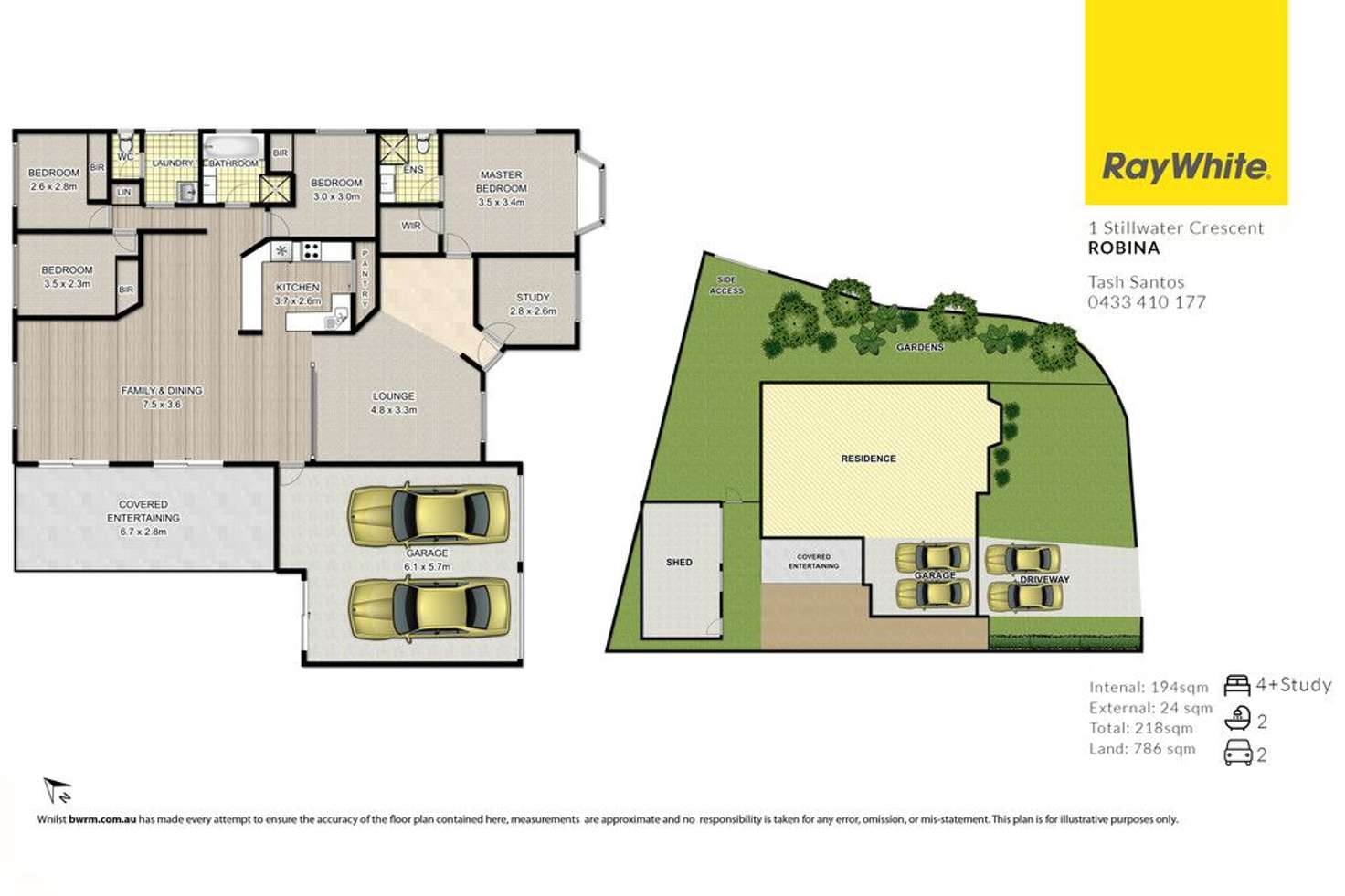 Floorplan of Homely house listing, 1 Stillwater Crescent, Robina QLD 4226