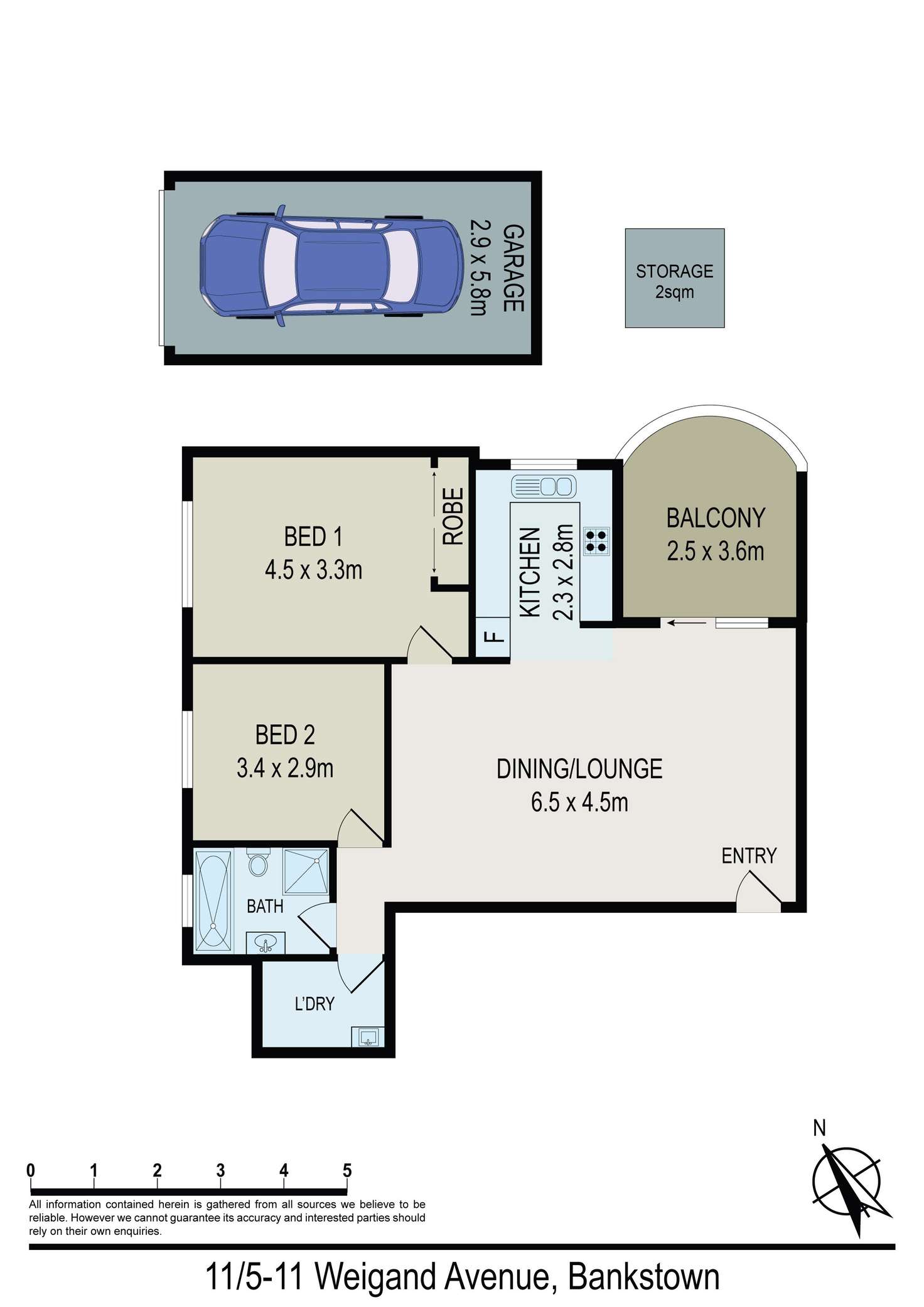 Floorplan of Homely unit listing, 11/5-11 Weigand Avenue, Bankstown NSW 2200