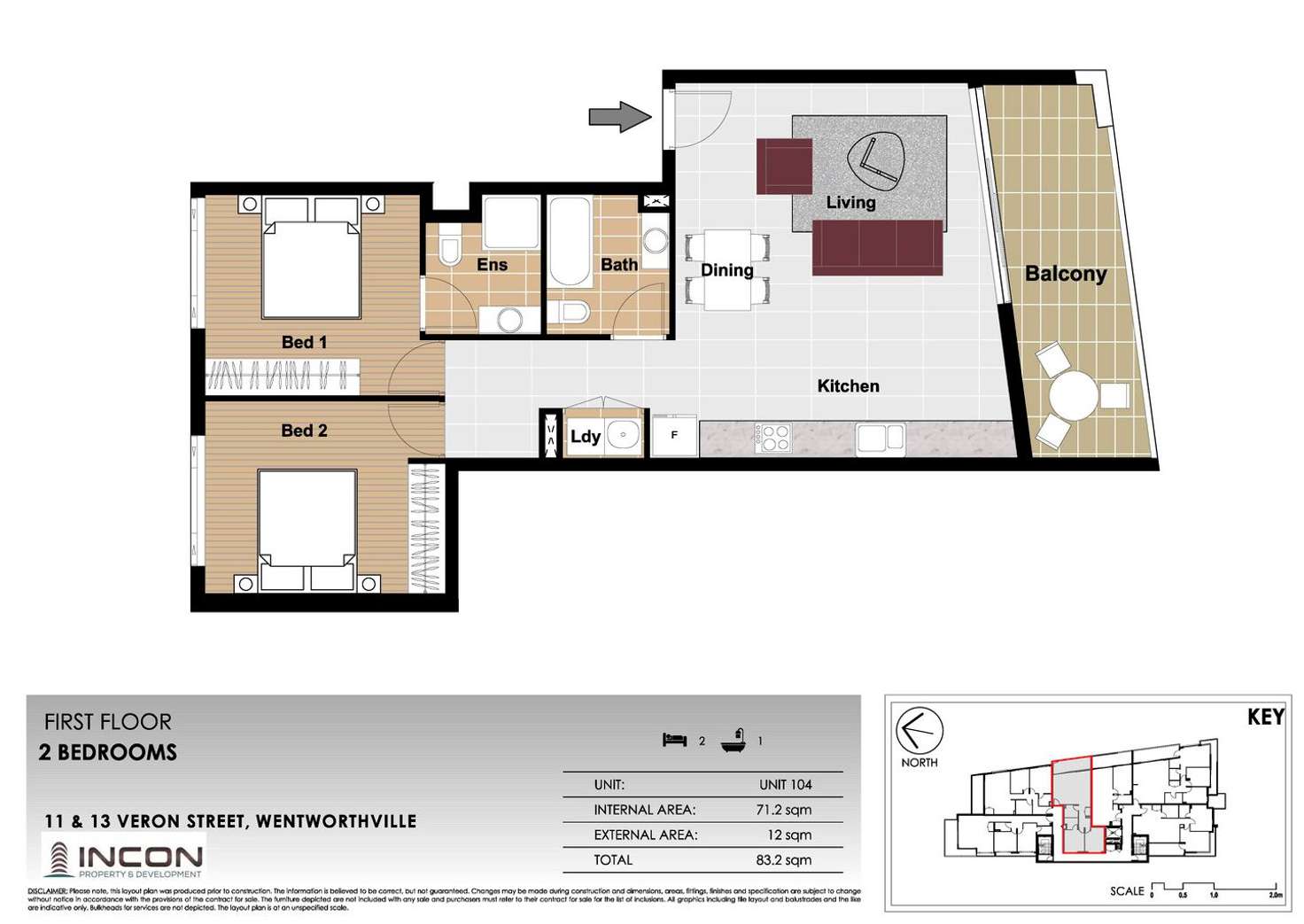 Floorplan of Homely apartment listing, 10/11-13 Veron Street, Wentworthville NSW 2145