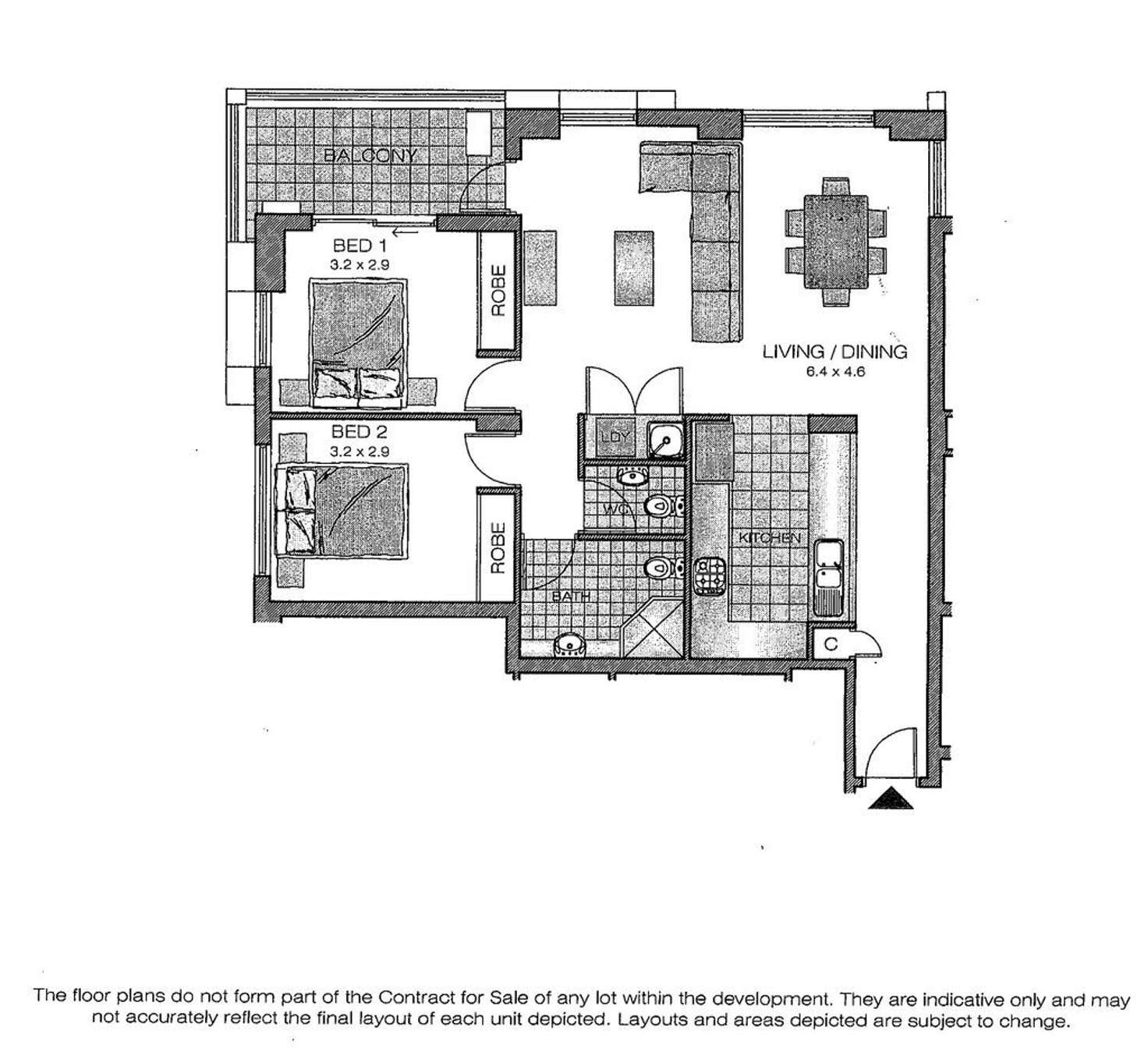 Floorplan of Homely apartment listing, 1/11-13 Treacy Street, Hurstville NSW 2220