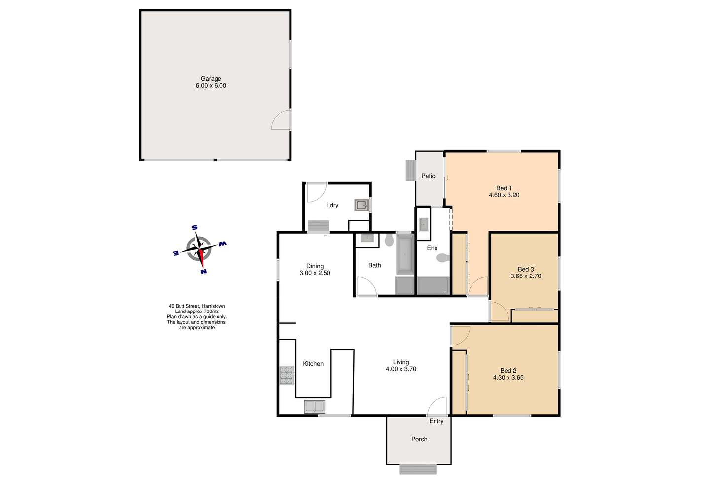Floorplan of Homely house listing, 40 Butt Street, Harristown QLD 4350