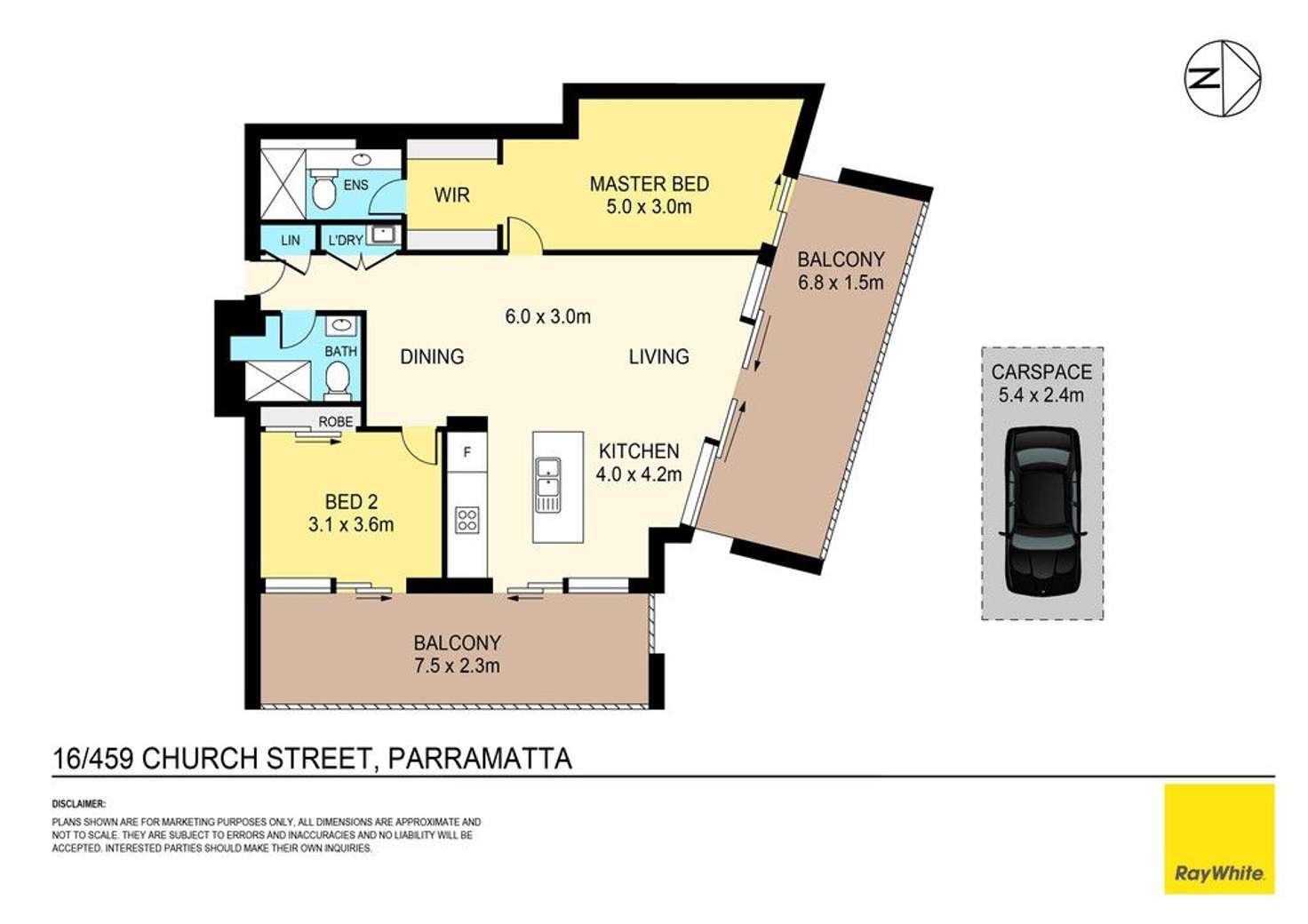 Floorplan of Homely apartment listing, 16/459-463 Church Street, Parramatta NSW 2150