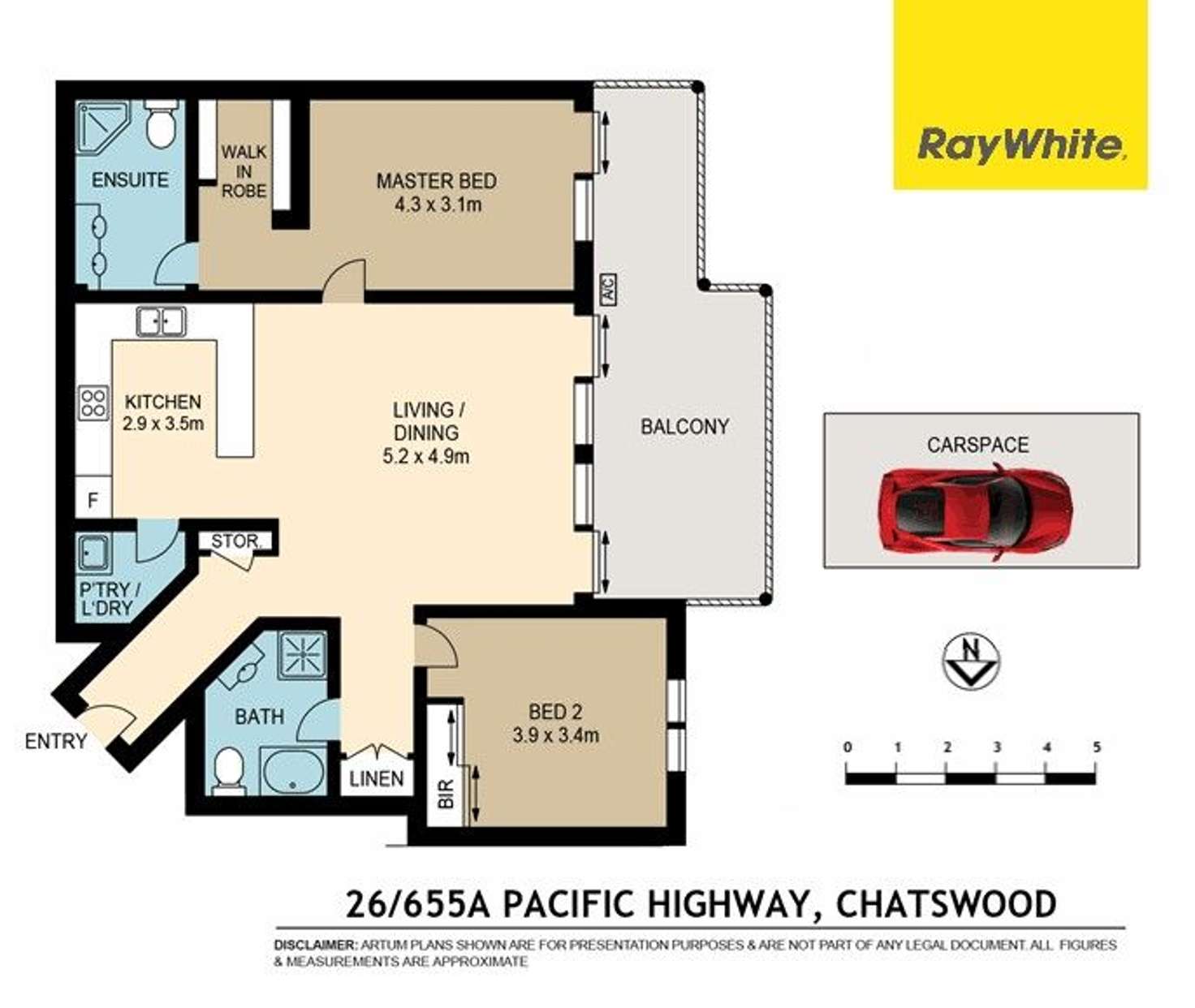Floorplan of Homely unit listing, 26/655A Pacific Highway, Chatswood NSW 2067