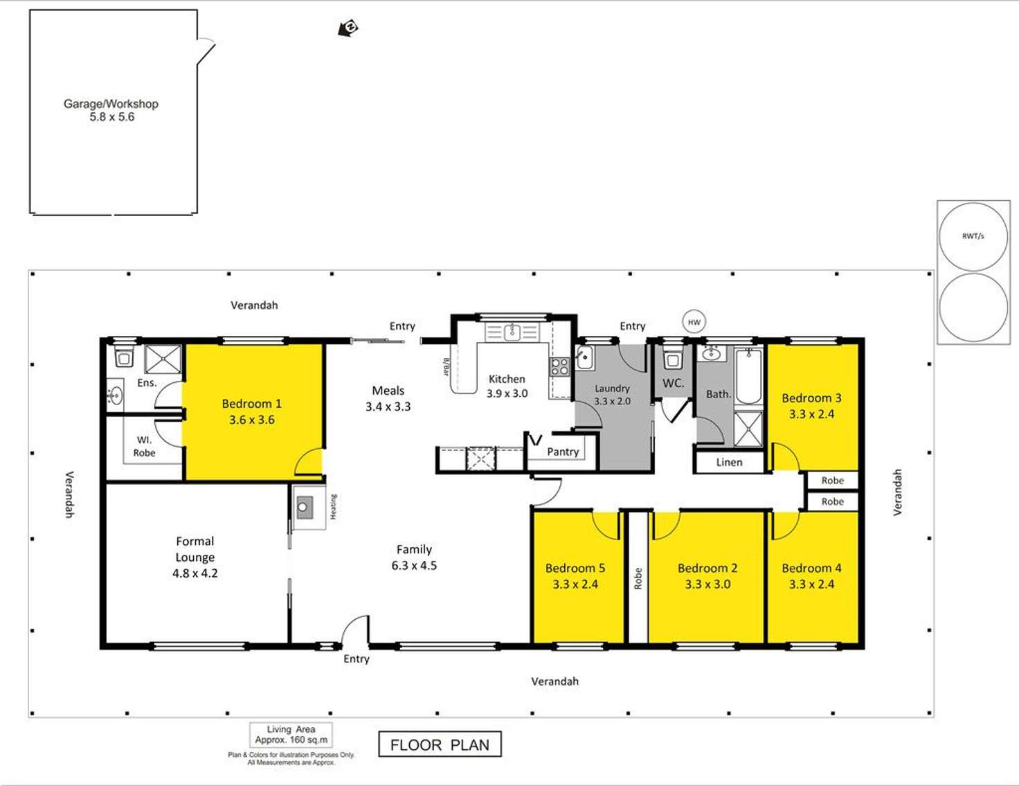 Floorplan of Homely house listing, 295 Arumpo Street, Renmark SA 5341