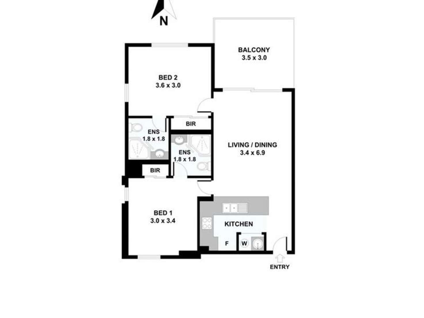 Floorplan of Homely apartment listing, 2/19 Mayfield Road, Moorooka QLD 4105