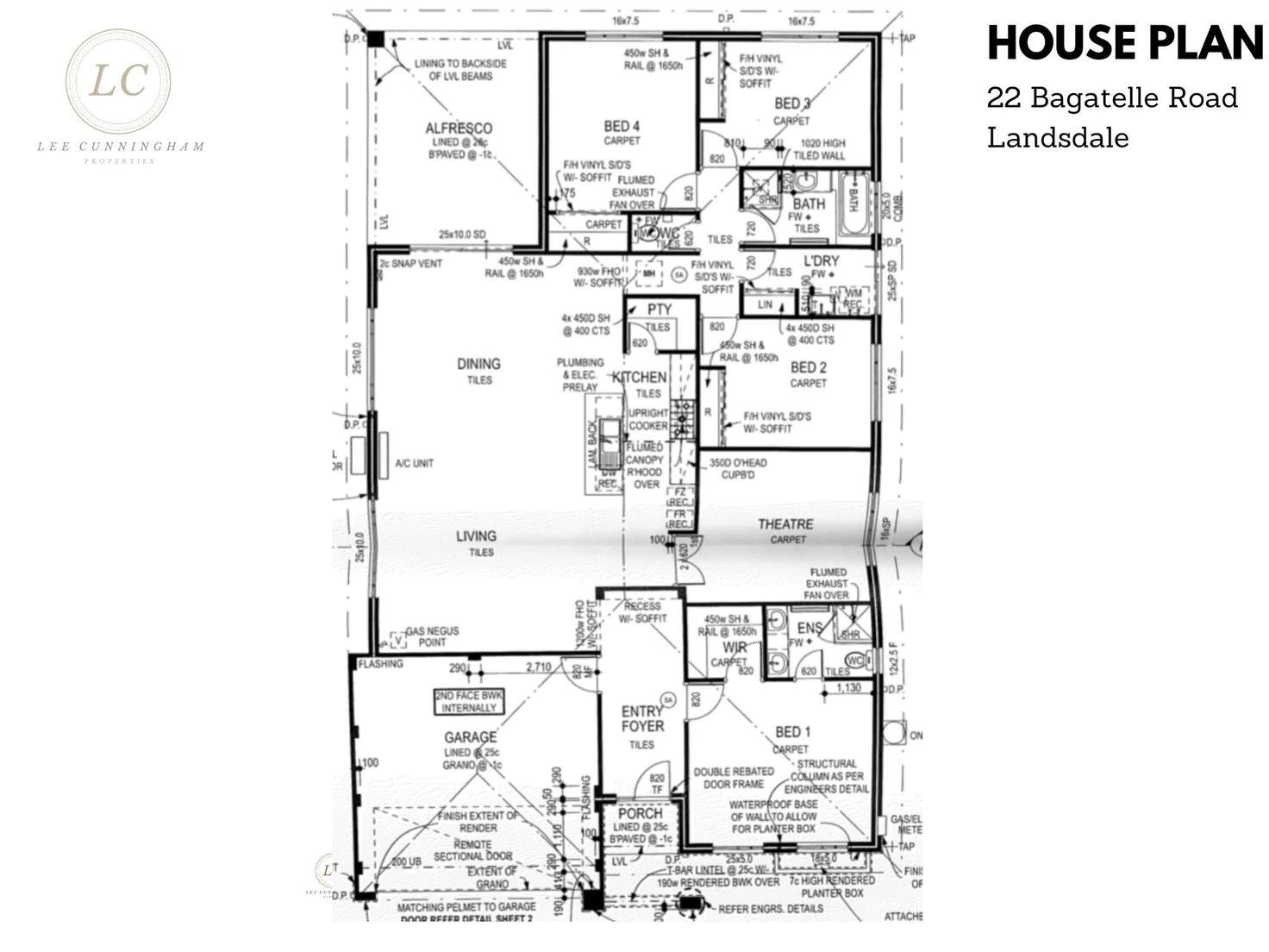Floorplan of Homely house listing, 22 Bagatelle Road, Landsdale WA 6065