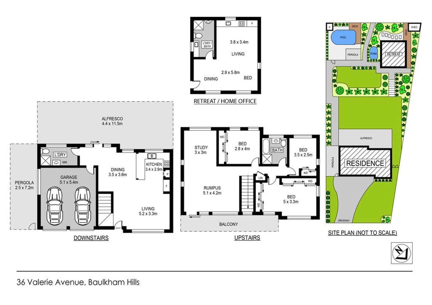 Floorplan of Homely house listing, 36 Valerie Avenue, Baulkham Hills NSW 2153