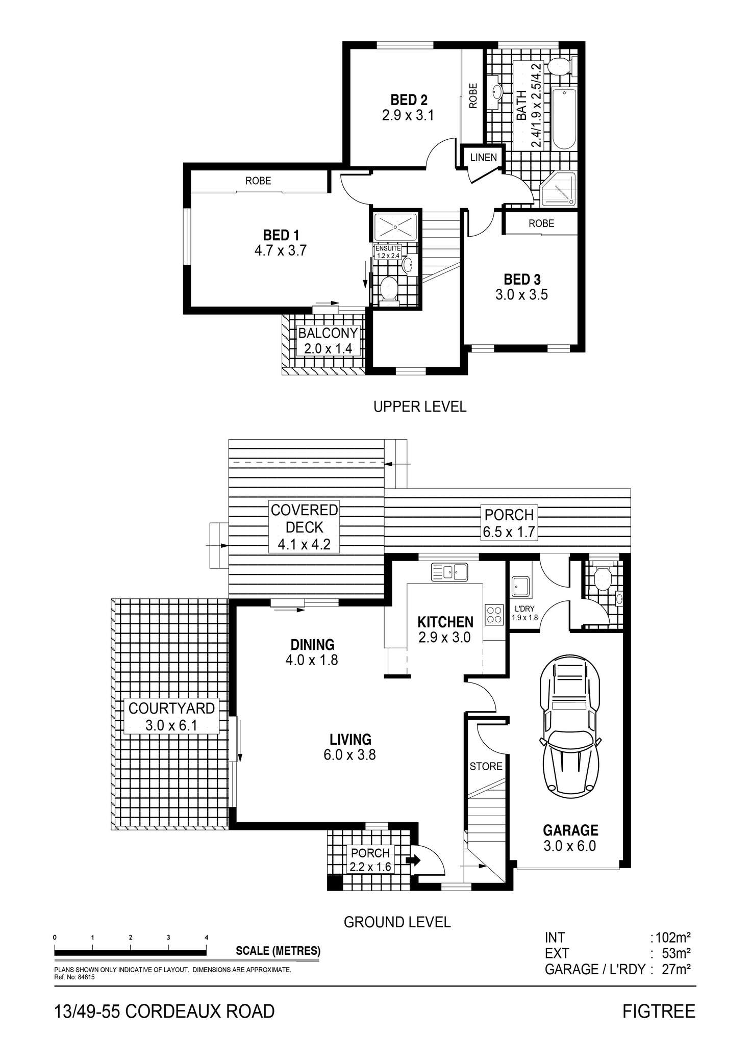 Floorplan of Homely townhouse listing, 13/49-55 Cordeaux Road, Figtree NSW 2525