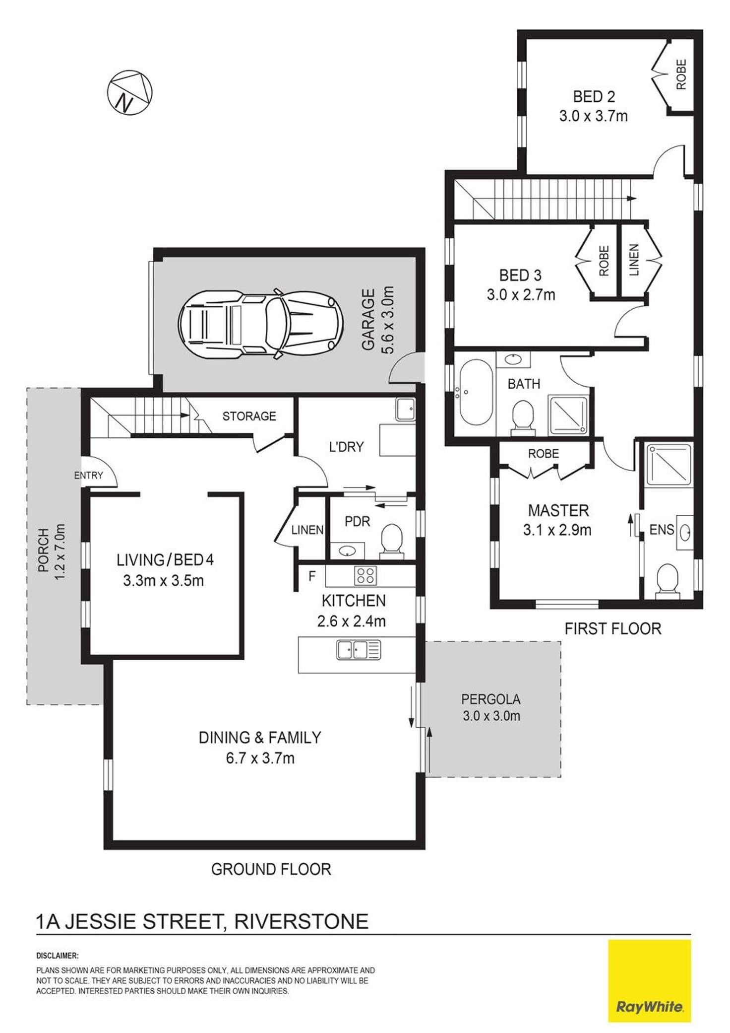 Floorplan of Homely house listing, 1a Jessie Street, Riverstone NSW 2765