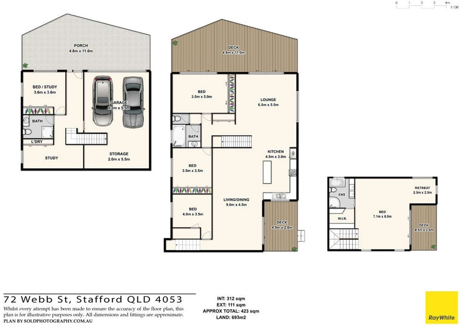 Floorplan of Homely house listing, 72 Webb Street, Stafford QLD 4053
