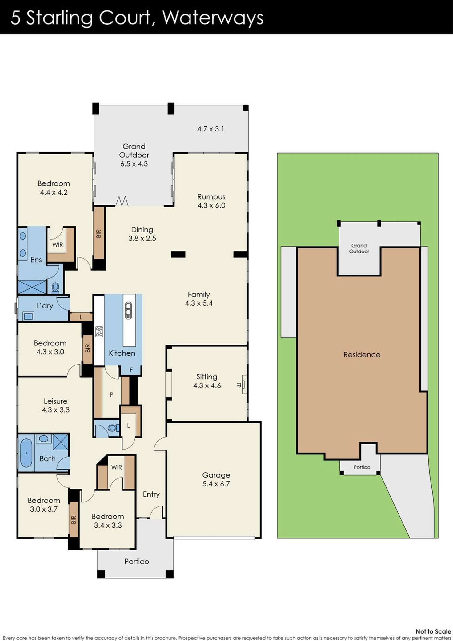 Floorplan of Homely house listing, 5 Starling Court, Waterways VIC 3195