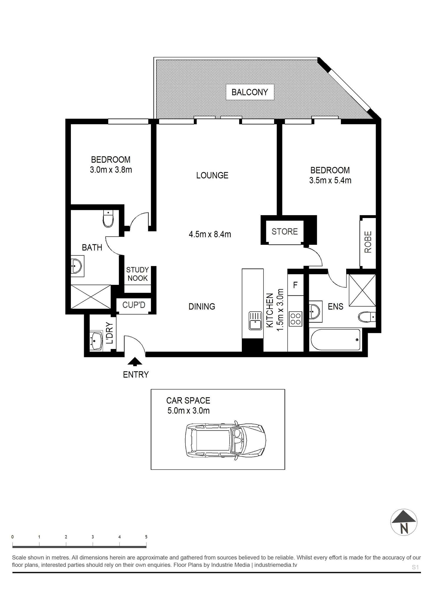 Floorplan of Homely apartment listing, 502/9 Sevier Avenue, Rhodes NSW 2138