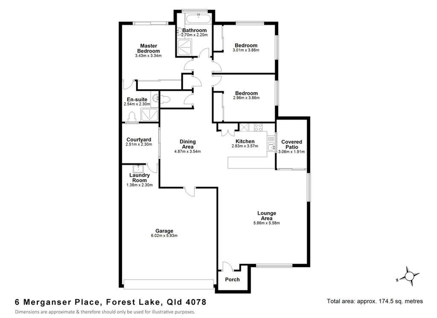 Floorplan of Homely house listing, 6 Merganser Place, Forest Lake QLD 4078