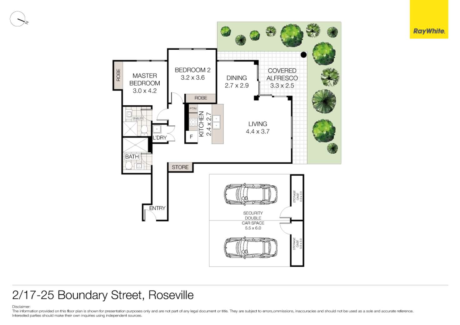 Floorplan of Homely unit listing, 2/17-25 Boundary Street, Roseville NSW 2069