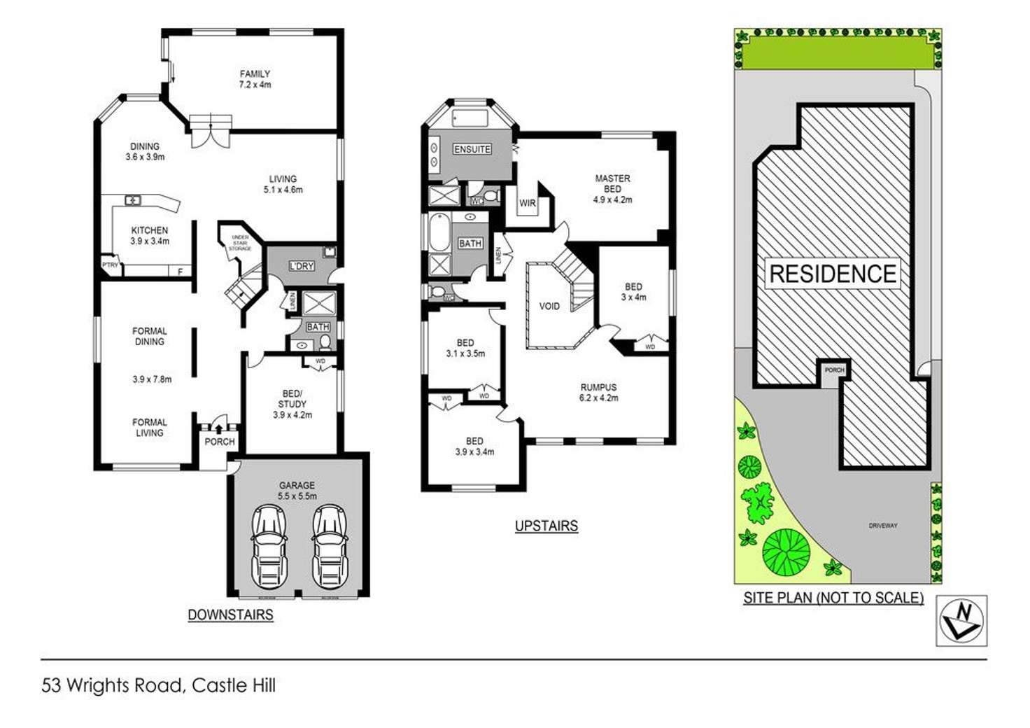 Floorplan of Homely house listing, 53 Wrights Road, Castle Hill NSW 2154