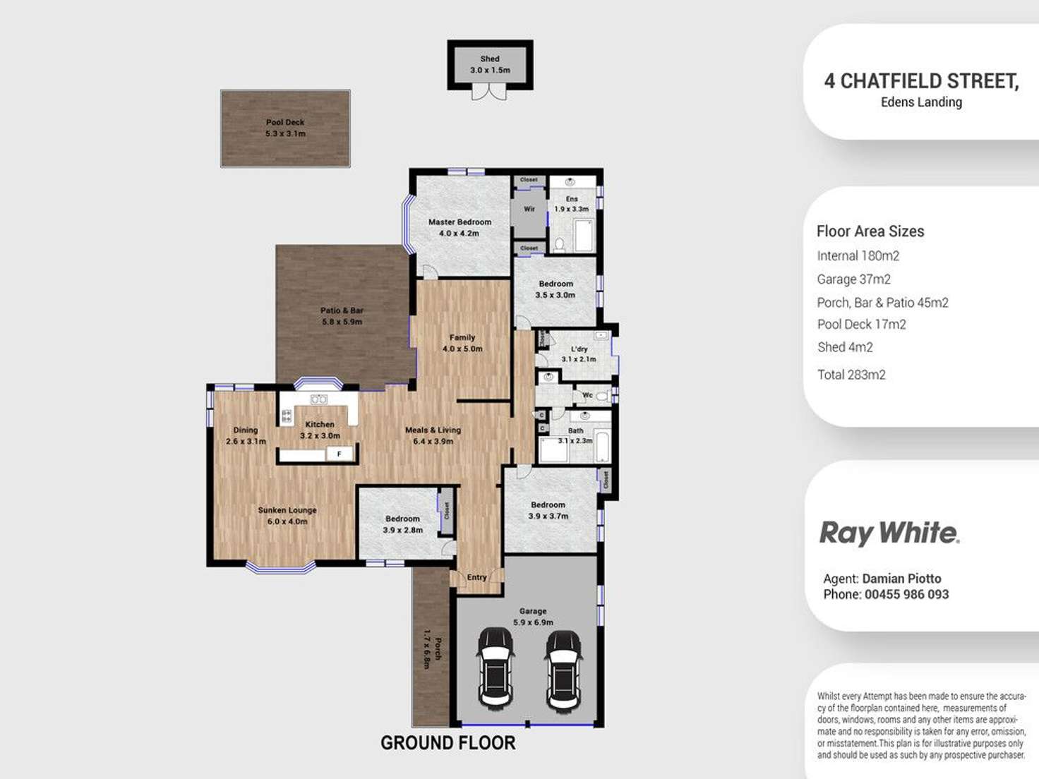 Floorplan of Homely house listing, 4 Chatfield Street, Edens Landing QLD 4207