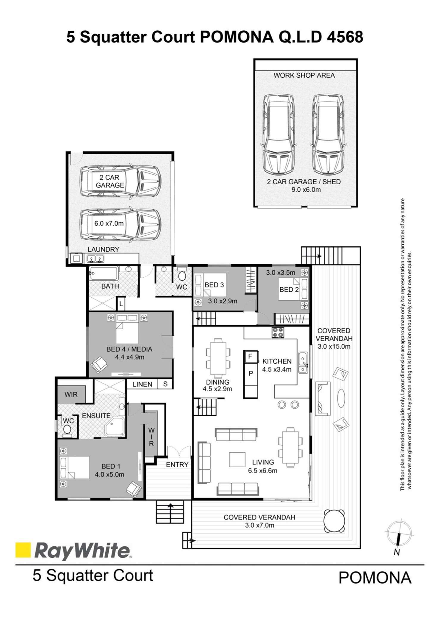 Floorplan of Homely house listing, 5 Squatter Court, Pomona QLD 4568