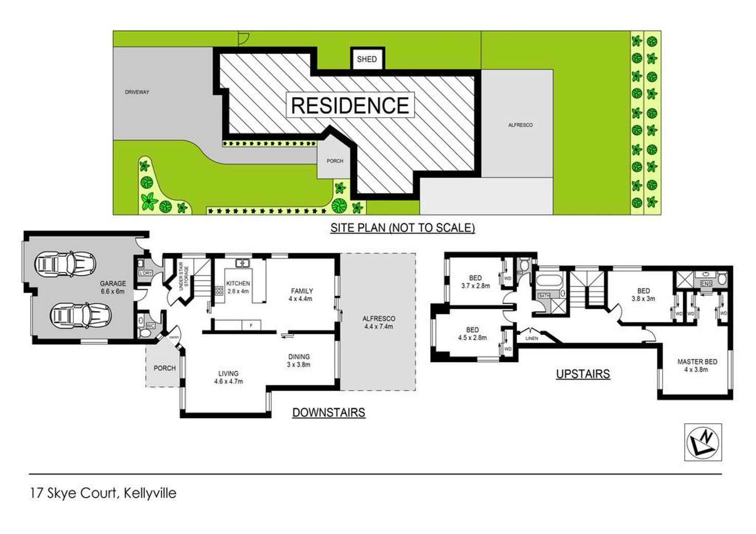 Floorplan of Homely house listing, 17 Skye Court, Kellyville NSW 2155