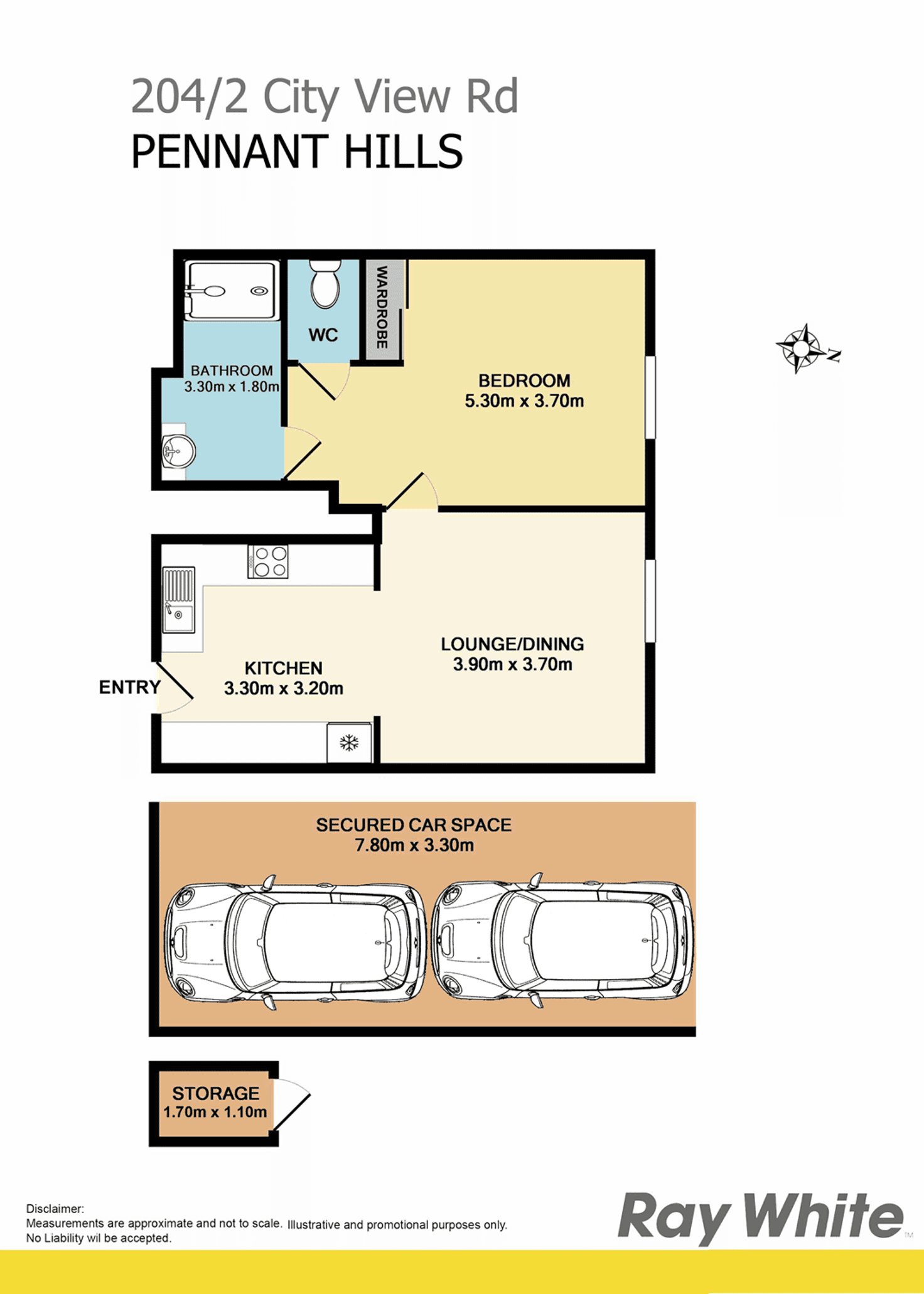 Floorplan of Homely unit listing, 204/2 City View Road, Pennant Hills NSW 2120