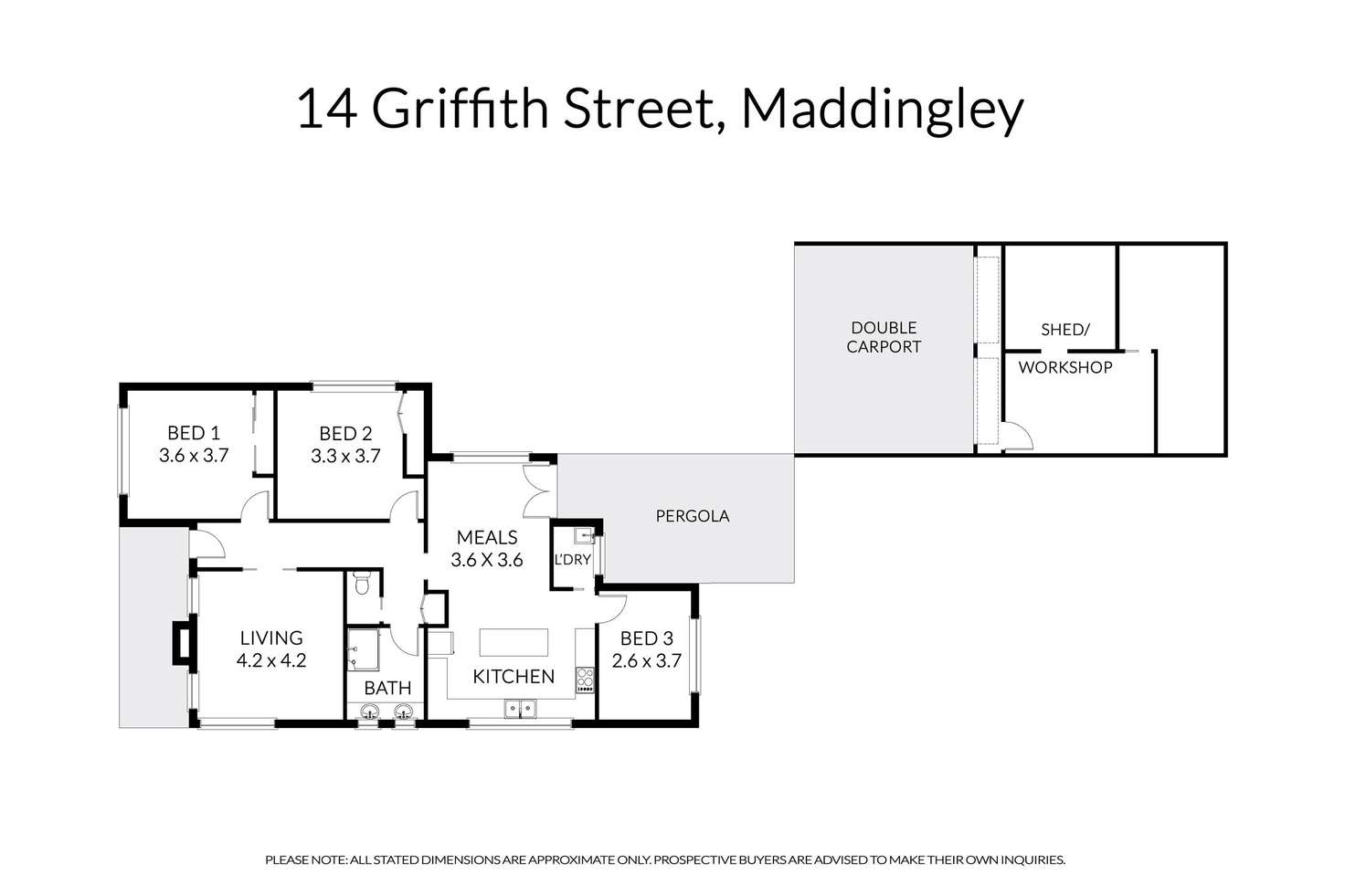 Floorplan of Homely house listing, 14 Griffith Street, Maddingley VIC 3340