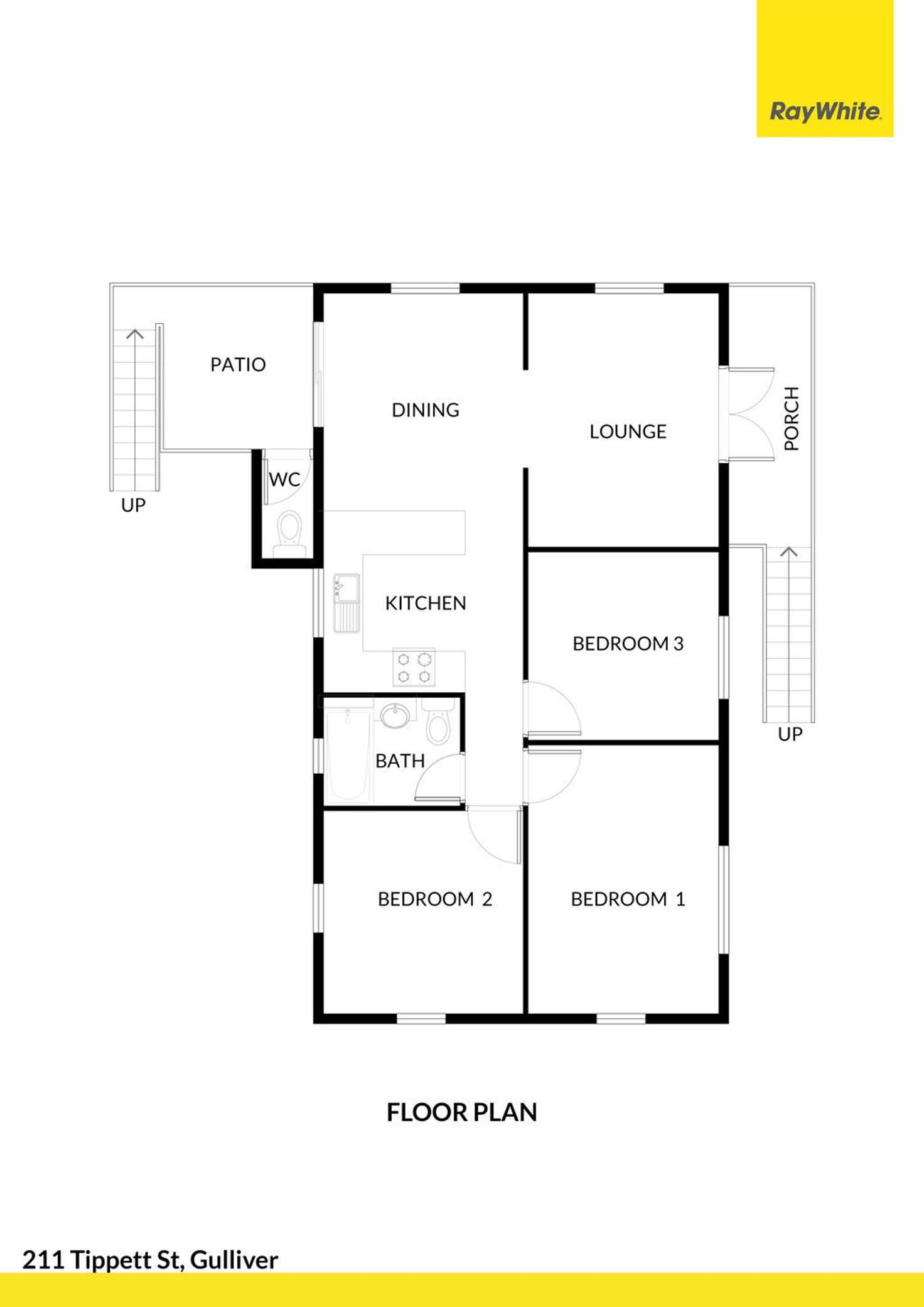 Floorplan of Homely house listing, 211 Tippett Street, Gulliver QLD 4812