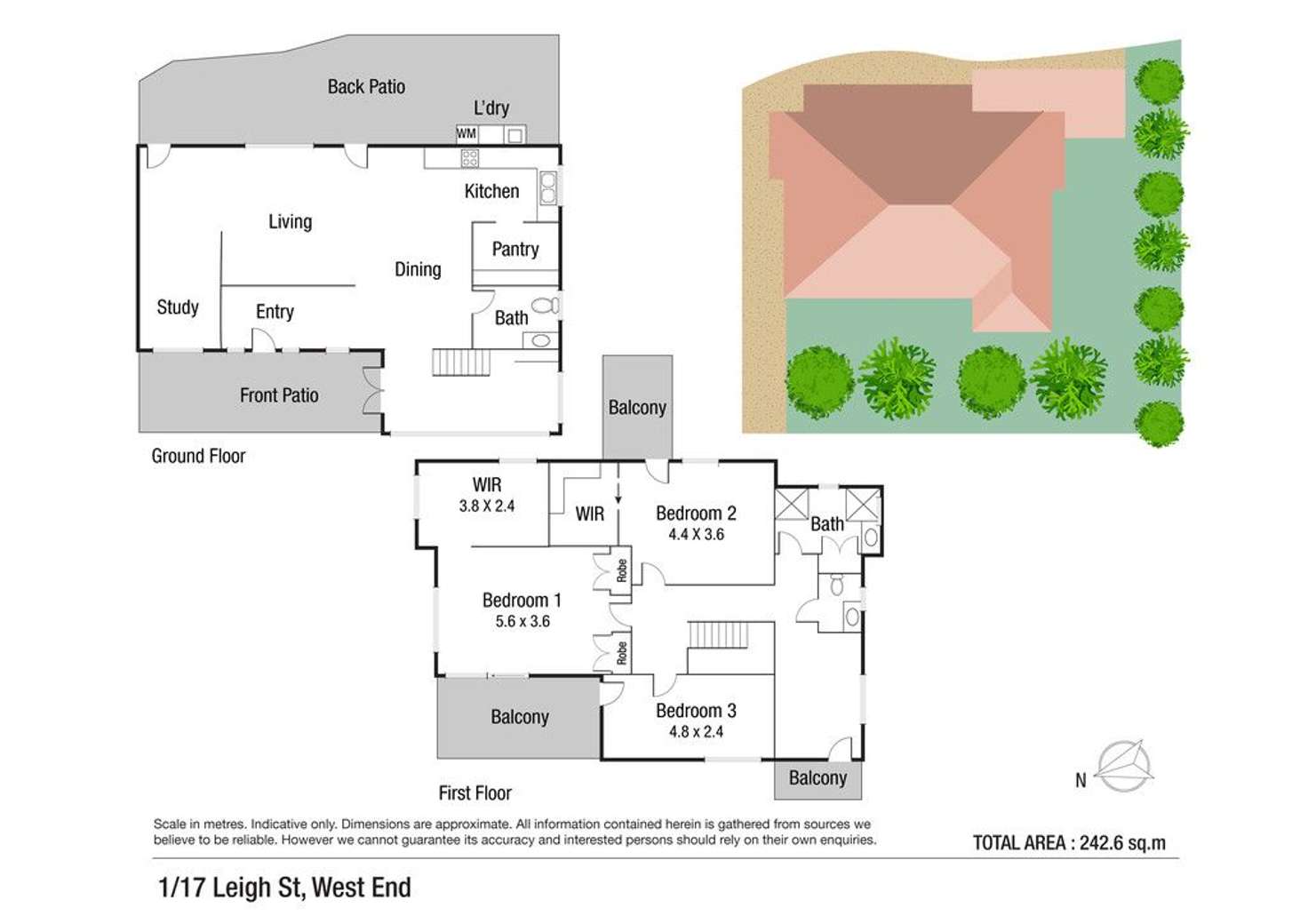 Floorplan of Homely house listing, 1/17 Leigh Street, West End QLD 4810