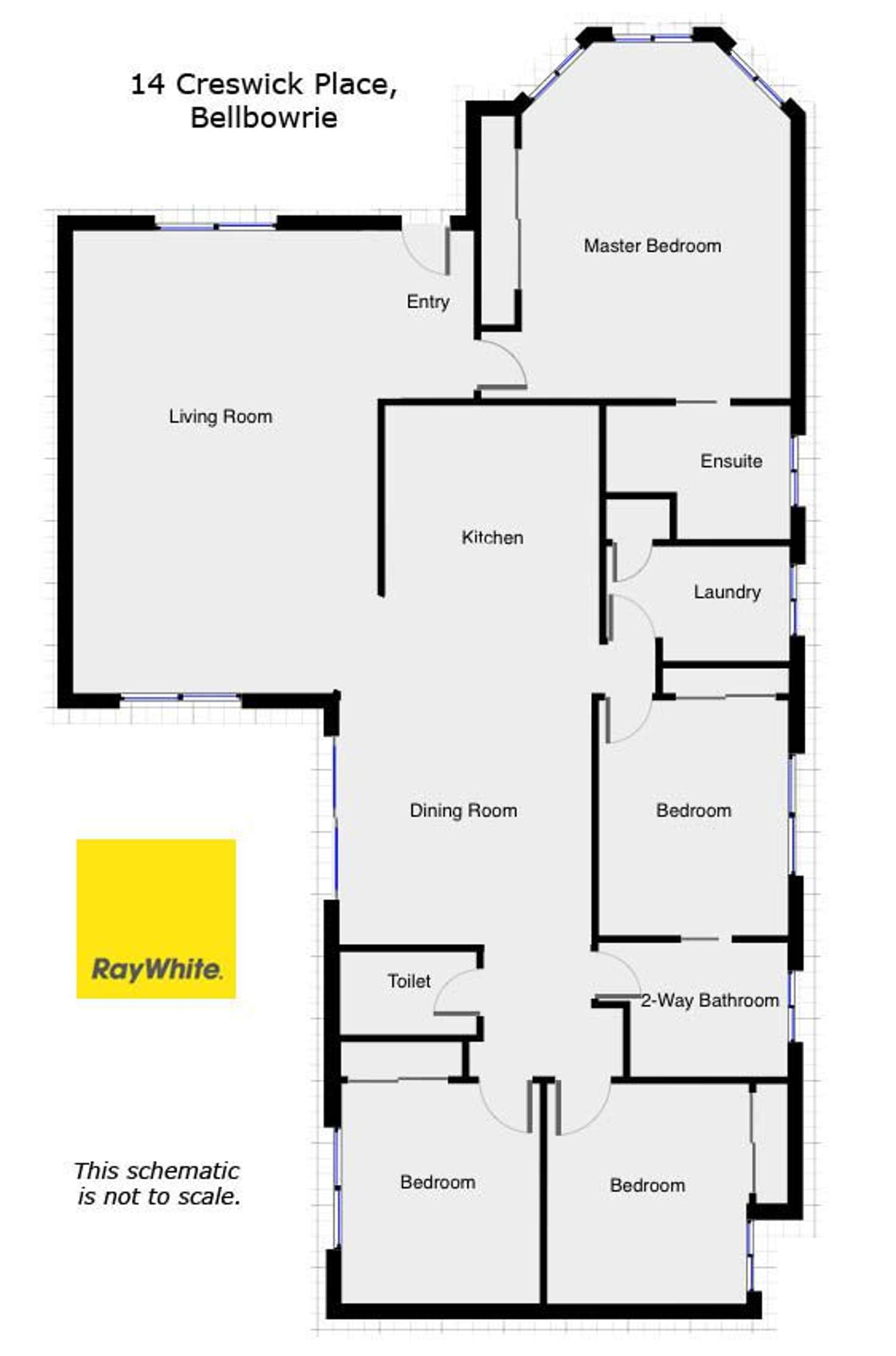 Floorplan of Homely house listing, 14 Creswick Place, Bellbowrie QLD 4070