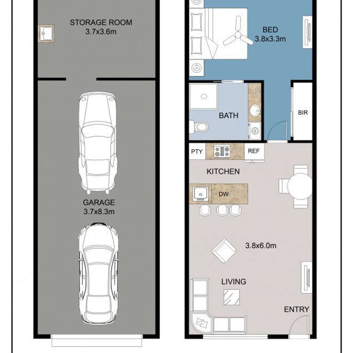 Floorplan of Homely apartment listing, 5/3 Gardiner Street, Alderley QLD 4051