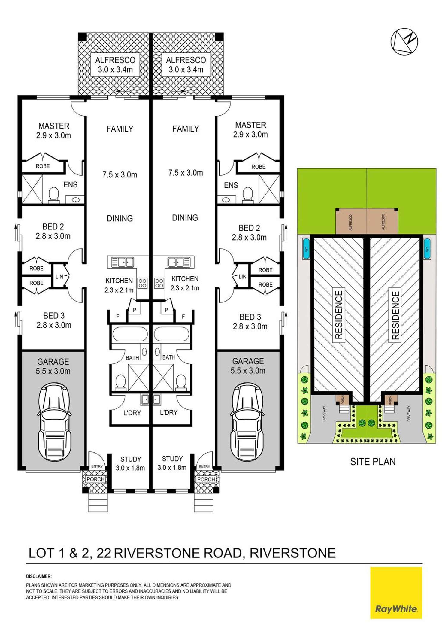 Floorplan of Homely semiDetached listing, 22a Riverstone Road, Riverstone NSW 2765