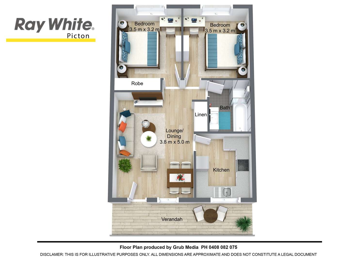 Floorplan of Homely unit listing, 11/72-80 Argyle Street, Picton NSW 2571