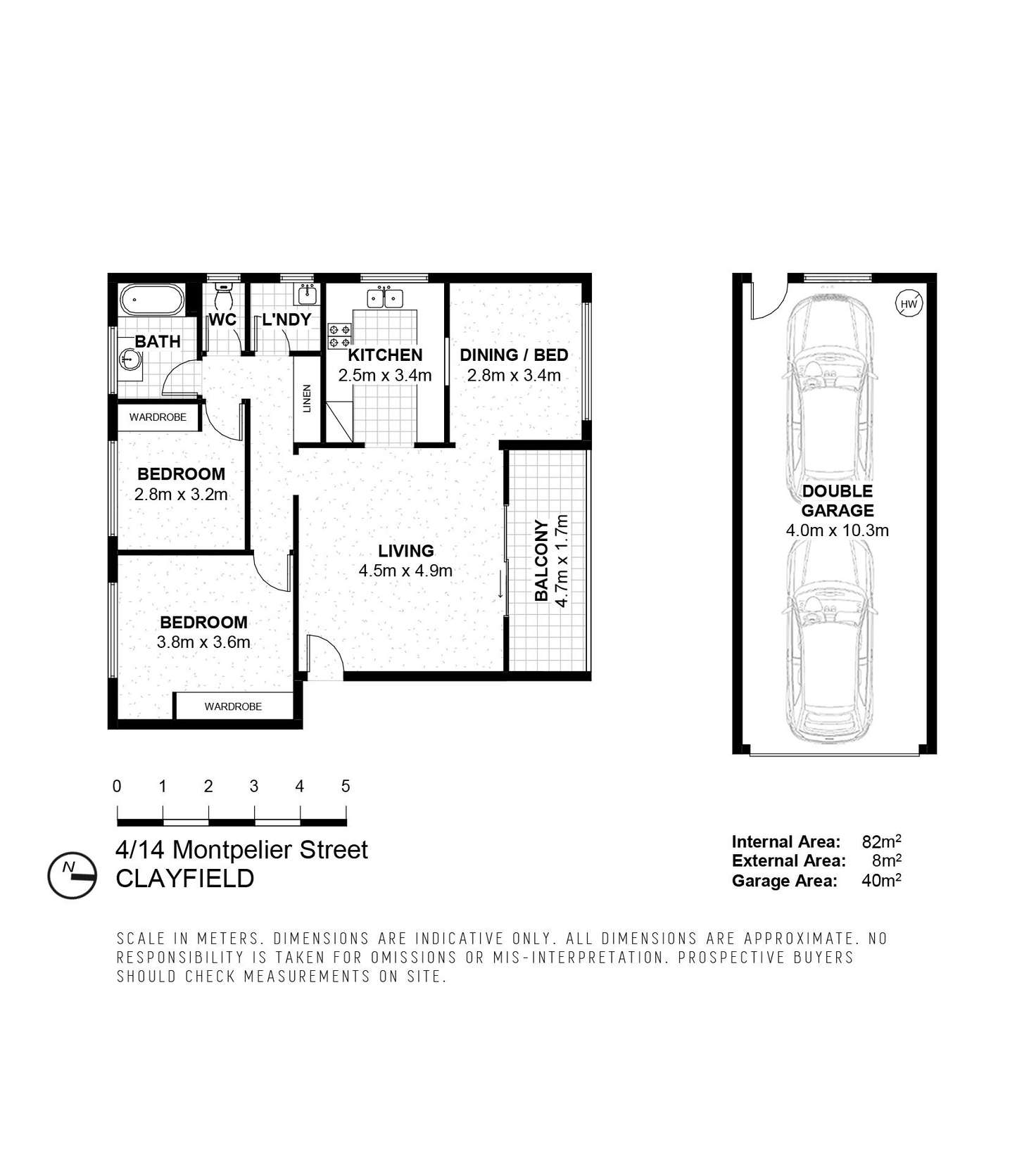 Floorplan of Homely apartment listing, 4/14 Montpelier Street, Clayfield QLD 4011