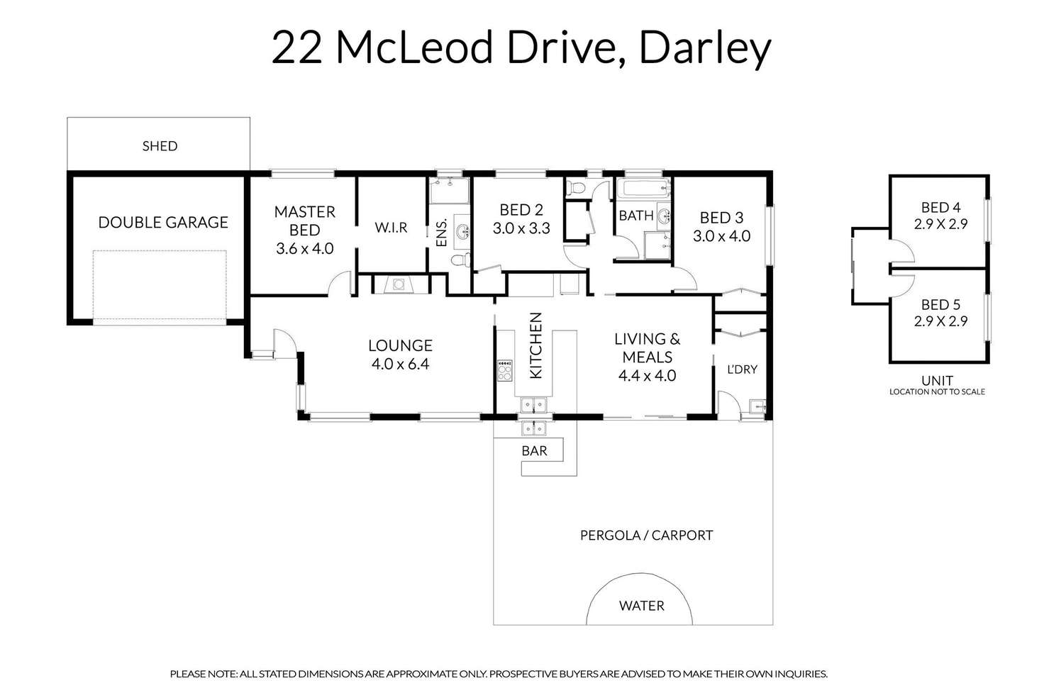 Floorplan of Homely house listing, 22 McLeod Drive, Darley VIC 3340