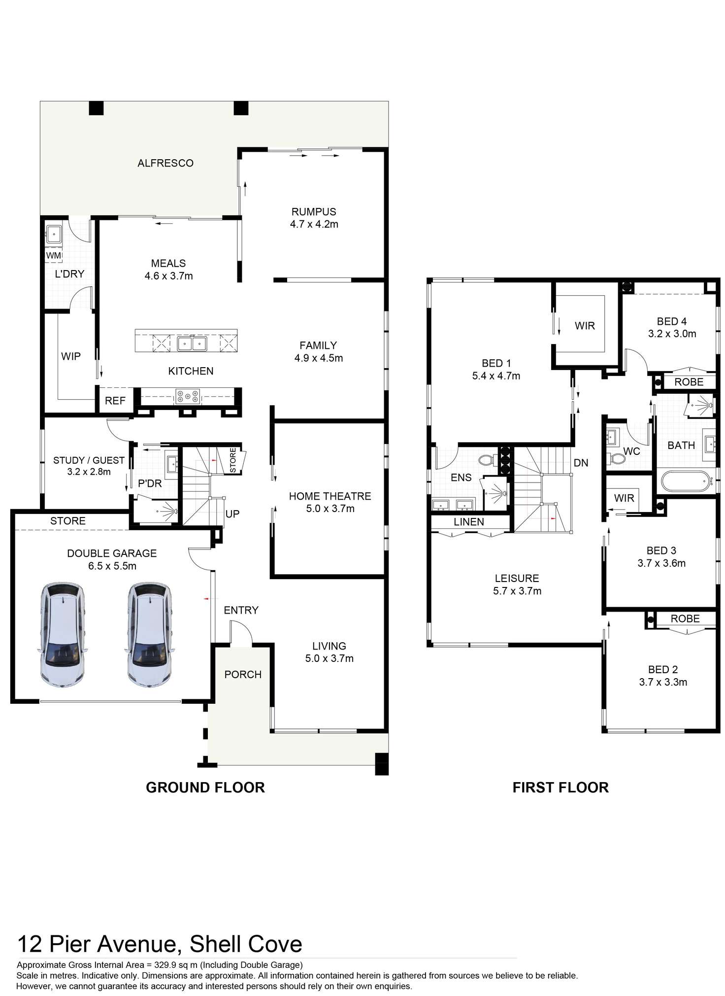 Floorplan of Homely house listing, 12 Pier Avenue, Shell Cove NSW 2529