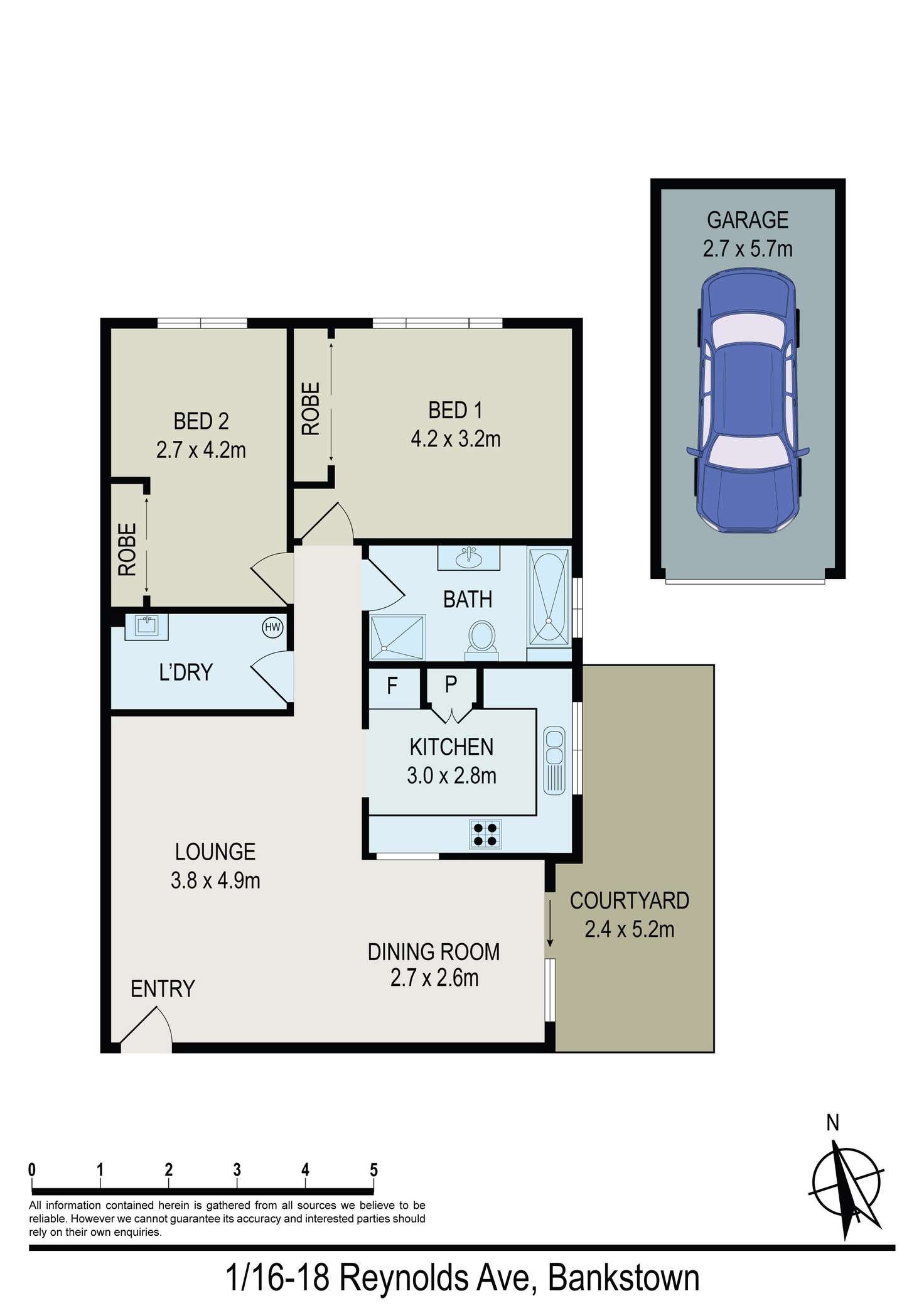Floorplan of Homely unit listing, 1/16-18 Reynolds Avenue, Bankstown NSW 2200