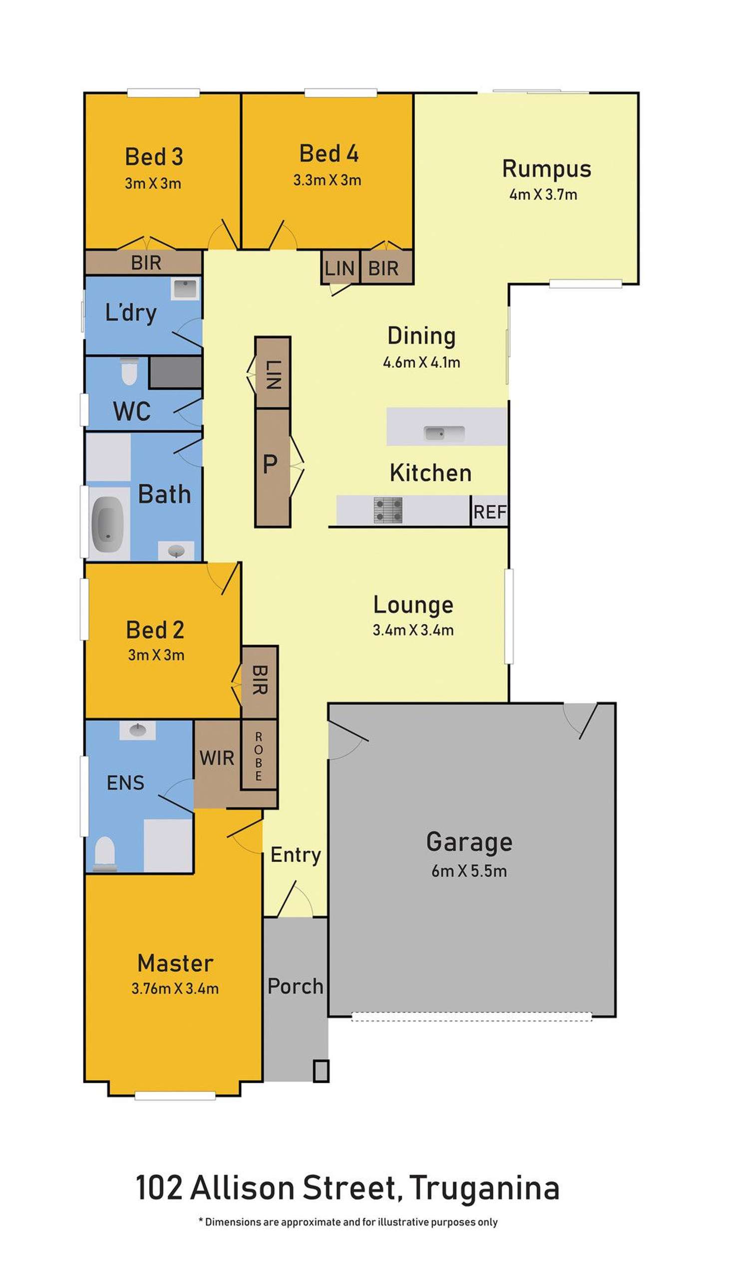 Floorplan of Homely house listing, 102 Alison Street, Truganina VIC 3029